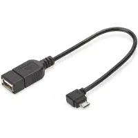 Digitus USB 2.0 ADPTER CABLE, OTG, TYPE MICRO B - A (AK-300313-002-S)