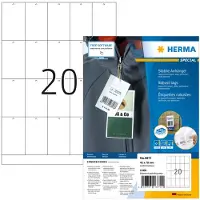 Herma 6871, Valkoinen, Suorakulmio, 100 arkkia, Paperi, Laser/Inkjet, 4,2 cm