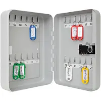 Wedo 102 42437, Terästä, Harmaa, 24 koukku(a), Yhdistelmälukko, 94 x 186 x 250 mm (10242437)
