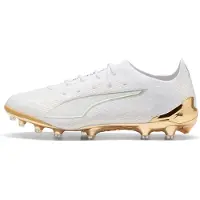 Puma Ultra 6 Ultimate Ag White Gold - Valkoinen/kulta/musta - Tekonurmi (Ag), koko 46½