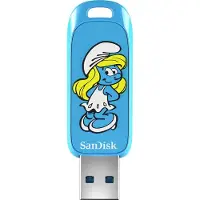 SanDisk 256GB Smurfette Limited Edition, 3.2 Gen1 USB-A -muistitikku, 130 MB/s, sininen