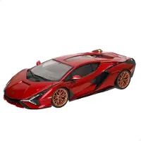 Bburago Kootut miniatyyrit - Lamborghini Sian Hybrid - Punainen 1/18 Burago