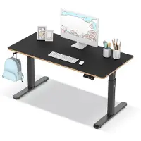 Ultradesk Pulsar, Suora, Suorakaiteen muotoinen, MDF-levy, Terästä, Pelaaminen, musta