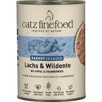 Catz Finefood 6x380g Ragout lohi & sorsa kissan märkäruoka