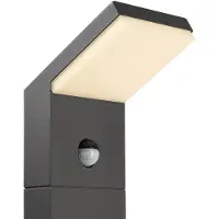 Deko-light LED-pylväsvalaisin Tucanae, harmaa Korkeus 100 cm IP54 metallia Tucanae, Alumiini/harmaa/sinkki, Alumiini, Moderni