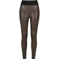Urban Classics Leggingsit tummanruskea / musta