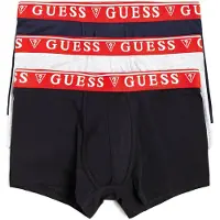GUESS Bokserishortsit 'Brian' tummansininen / vaaleanharmaa / punainen / musta