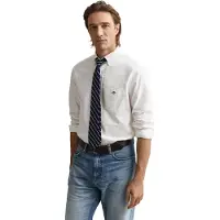 Gant for man. 3000200 Regular Fit Oxford Shirt white (4XL), Casual, Cotton, Classic, Long sleeve