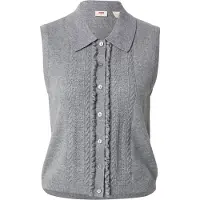 Levi's Super Soft Mini Ruffle Vest Da - Grey - S