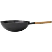 Morsö - Vulcano Wokkipannu 36 cm Wok Burner :ille Hiiliteräs/Tammi