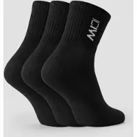 ICANIWILL Training Mid Sock 3-Pack Black