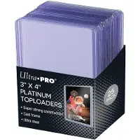 Ultra pro Toploader 3x4" Clear Platinum 25-pack - Plastfickor