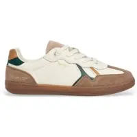 Pepe Jeans for man. PMS000033 Leather Sneakers Ball Campus off-white (45), Flat, Laces, Casual