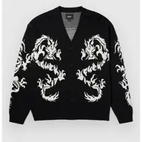 HUF Twin Dragon Neuletakki black Koko M