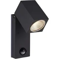 ACB ILUMINACIÓN Ulkoseinävalaisin liiketunnistimella Cala, Musta, Metalli, Moderni
