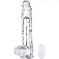 Loving Joy Kauko-ohjattava Värisevä Dildo - Clear