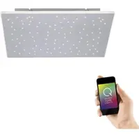 Q-SMART-HOME Älyriippuvalaisin Q-Nightsky, himmennettävä, Alumiini/harmaa/sinkki, Olohuone/ruokailutila, Alumiini, Moderni