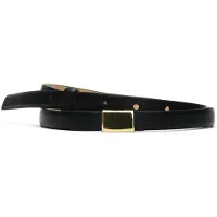 Selected Slfbabeth Slim Leather Belt - Black - 85