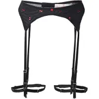 Hunkemoller Sukkanauhaliivi 'Chelsey' punainen / musta