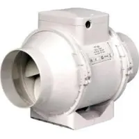 DUKA Ventilation Duka kanavapuhallin 100TT - Ø100MM 100TT Kanavapuhallin ullakolle asennettavaksi