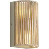 QAZQA Japandi seinävalaisin beige IP44 - Jayla
