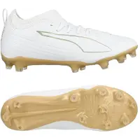 Puma Ultra 6 Match Fg/ag White Gold - Valkoinen/kulta/musta Lapset, koko 37½