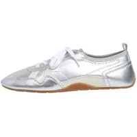 Pepe Jeans for woman. PLS600057 Trainers Noa Shine silver (36), Flat, Laces, Casual
