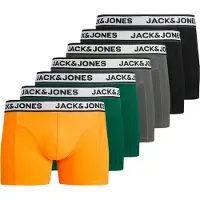 Jack & Jones Bokserishortsit 'JACNolan' harmaa / vihreä / oranssi / musta