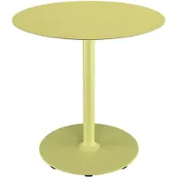 Houe , Pico Café table, Ø74 cm, round base Mono Lemon zest