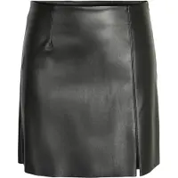 Noisy May Nmclara Penny Coated Hw Slit Skirt Noos - Black - XS