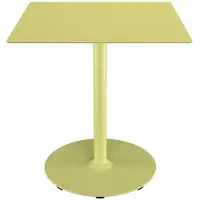 Houe , Pico Café table, 70x70 cm, round base Mono Lemon zest
