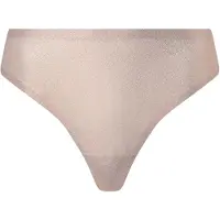 Chantelle Softstretch Thong / Shimmer Print - Beige - ONE SIZE