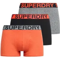 Superdry for man. M3110450B Pack of 3 Boxers Brand orange, grey, black (M), Homewear, Cotton