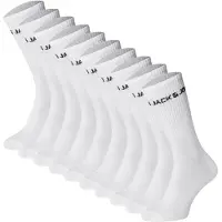 Jack & Jones Jacregen Tennis Socks 10 Pack Jnr Ln - White - 38-43