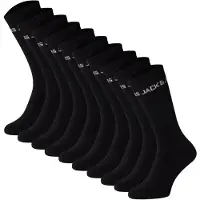 Jack & Jones Jacregen Tennis Socks 10 Pack Jnr Ln - Black - 33-37