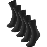 Schiesser Men's Socks, 5-Pack, Black - Bluebird - Black - 43-46