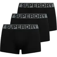Superdry for man. M3110450B Pack of 3 Boxers Marca black (L), Homewear, Cotton