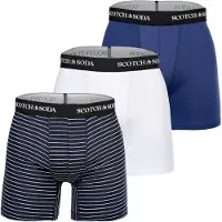 Scotch & Soda Bokserishortsit sininen / marine / musta / valkoinen