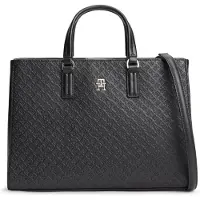 Tommy Hilfiger for woman. AW0AW18418 Satchel bag black (OSFA), Casual, Polyurethane