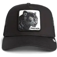GOORIN BROS. Lippalakki 'Panther' musta / valkoinen