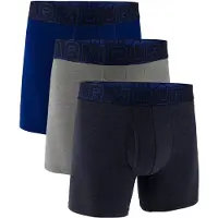 Under Armour Ua Performance Cotton - Solid 6" 3Pk - Multi/patterned - M