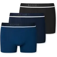 Schiesser 3-Pack Shorts With Woven Elastic Waistband, Multi-Colored - 95/5 - Multi/patterned - L