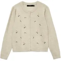Vero Moda Neuletakki 'VMFiorella' beige / keltainen / tummanvihreä / puuteri
