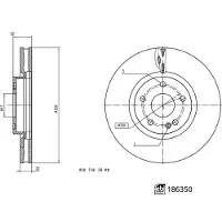 FEBI BILSTEIN Jarrulevy 186350, 1 Kappale