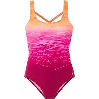 LASCANA Uimapuku oranssi / fuksia / vaalea pinkki