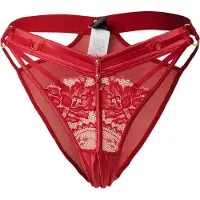 Hunkemoller Emmeline Open Crotch Brasilian - Red - XS
