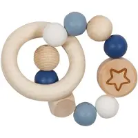 Goki Wooden Gripping Ring Star Blue