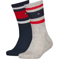Tommy Hilfiger Sukat - 2 kpl - Laivastonsininen/Harmaa melange M - - 27/30 - Sukat