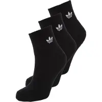 Adidas Sukat 'MID ANKLE 3 PAIR PACK' musta / valkoinen