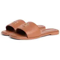 Tommy Hilfiger Th Logo Hardware Leather Mule - Brown - 41